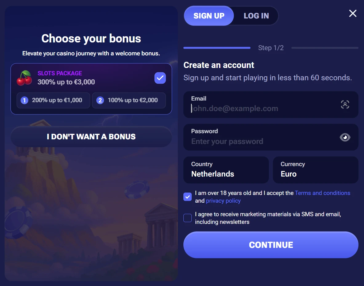 Jinx Casino login